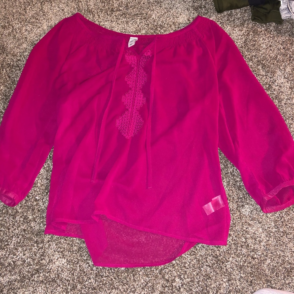Pink blouse